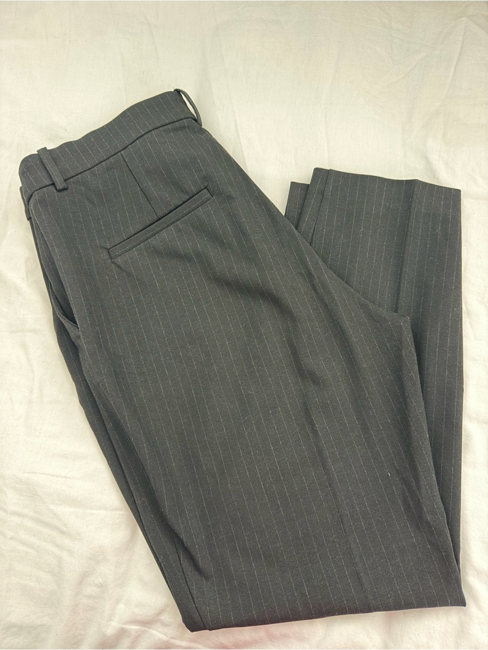 Women's black Pinstripe Dress Pants - Classic Tailored Fit